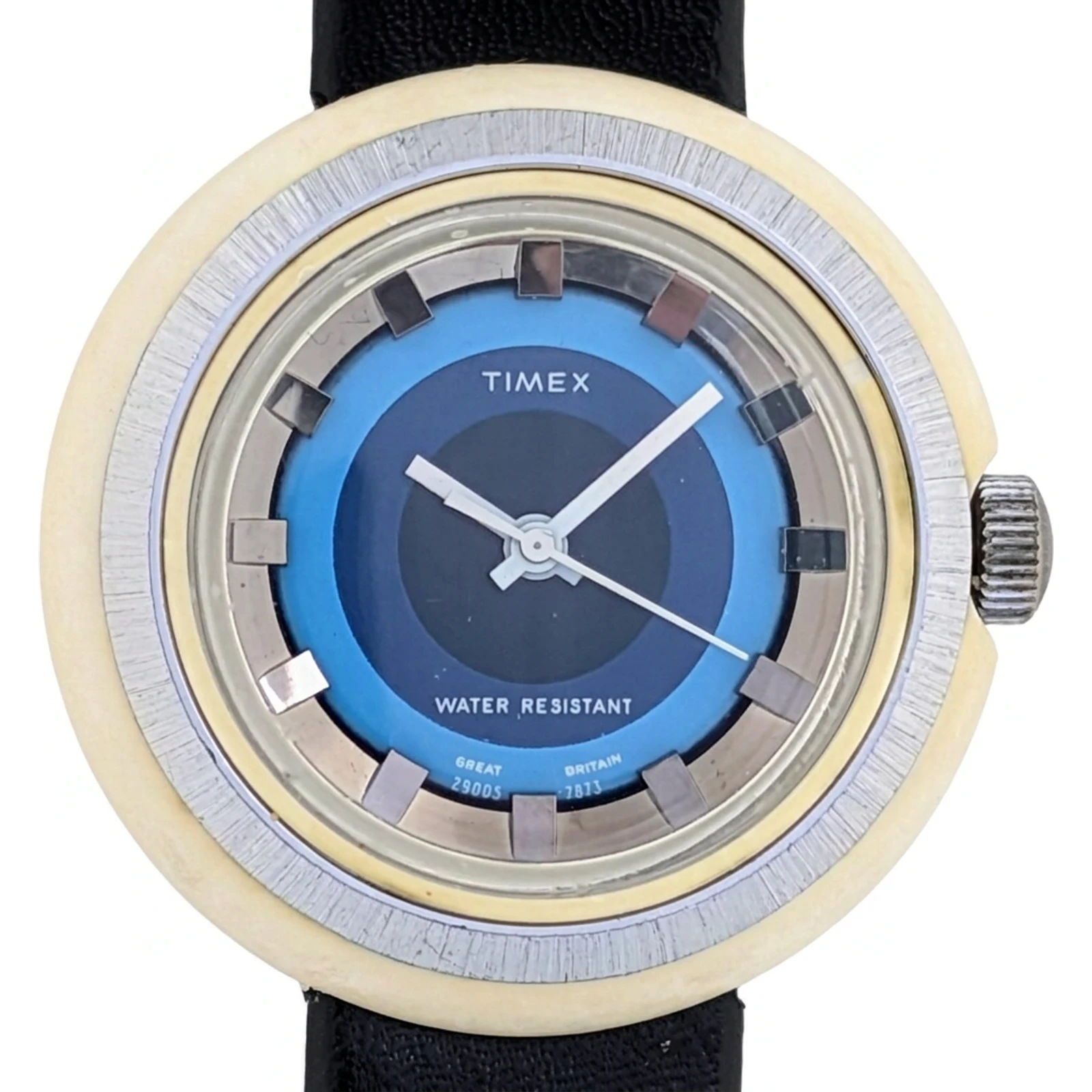 Timex Fun Timer Watch White Case Blue Dial 29005 7873