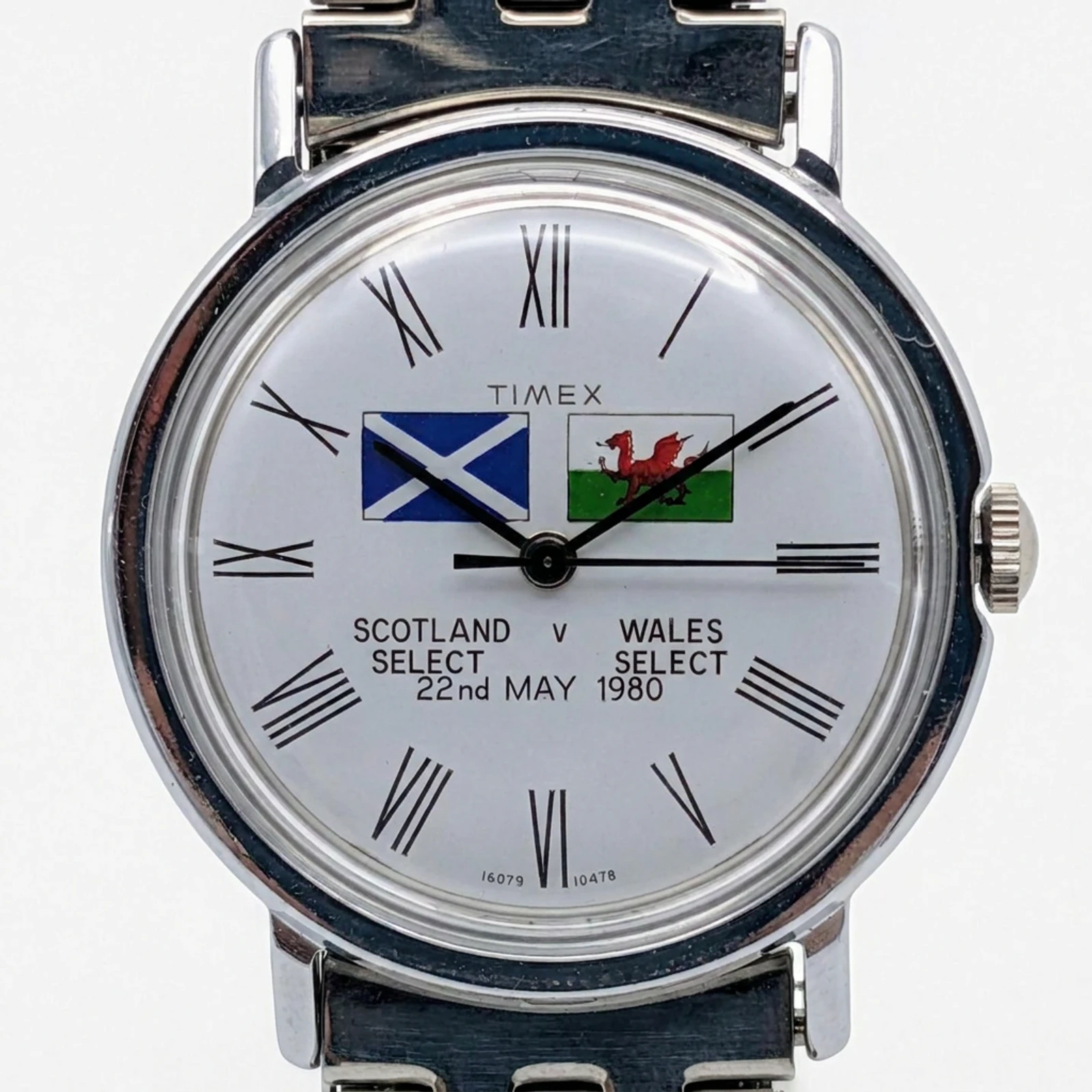 Scotland Vs Wales 1980 Timex Mercury Watch 16079 10478