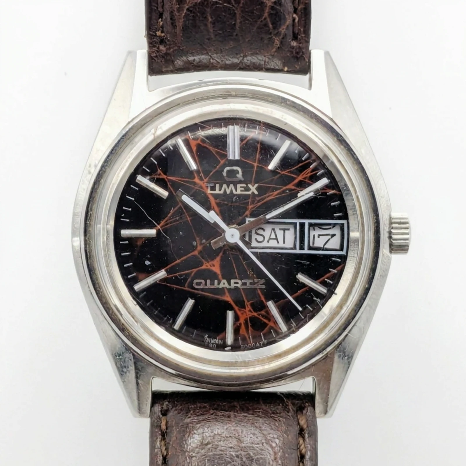 Timex Quartz Marbelized Watch 98950 06477