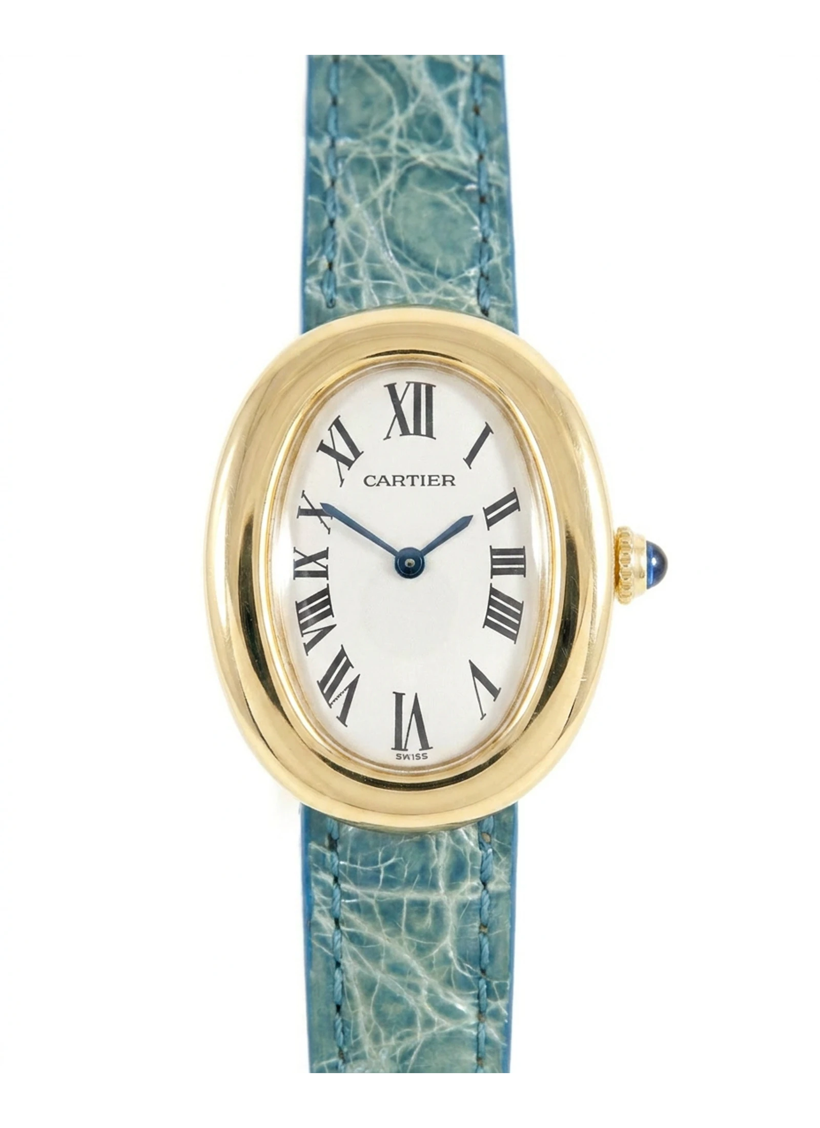 Cartier Colisee 18k Yellow Gold 8057 Triple Row Diamond Bezel
