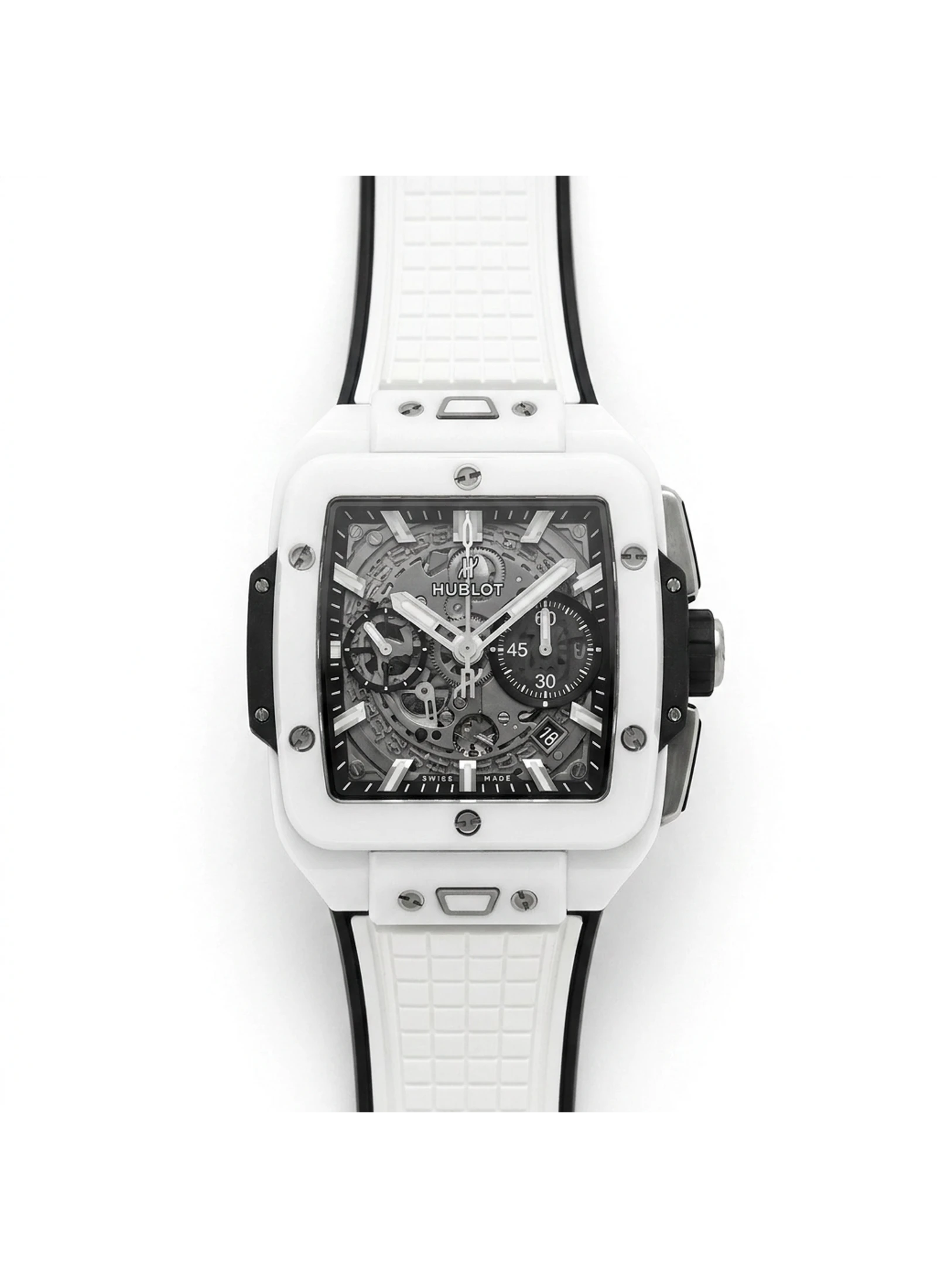 Hublot Square Bang Unico White Ceramic 821.HX.0170.RX