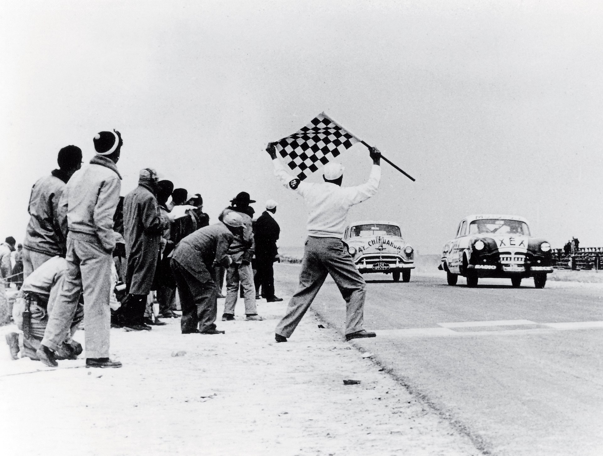 The Carrera Panamericana finish line in the old race